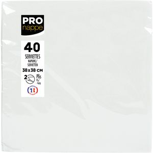 Produktbild für Servietten PROnappe SV623801I, weiß