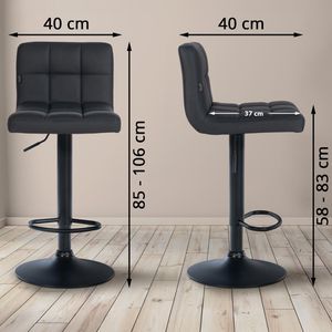 Produktbild für Barhocker CLP Feni, 321516, drehbar mit Lehne