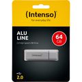 Zusatzbild USB-Stick Intenso Alu Line, 64 GB, silber