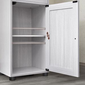 Produktbild für Badschrank Vasagle BBK163T44, mit 4 Füßen, weiß