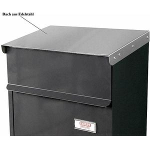 Produktbild für Briefkasten SafePost ScanPro 854 Tiamat, anthrazit, aus Stahl