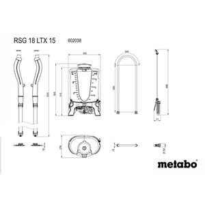 Produktbild für Drucksprüher Metabo RSG 18 LTX 15, 15 Liter
