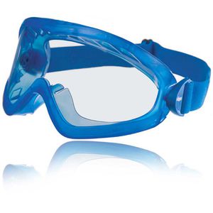 Dräger Schutzbrille X-pect 8515, klar, Vollsichtbrille, blau, für Brillenträger