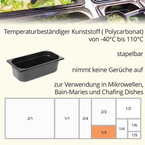 Produktbild für GN-Behälter Hendi Profi Line, 862520, GN 1/3