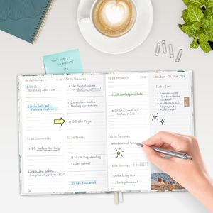 Produktbild für Buchkalender Häfft Chäff-Timer Blattgold 2025/2026