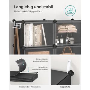 Produktbild für Schuhregal Songmics LPC035B01, aus Kunststoff