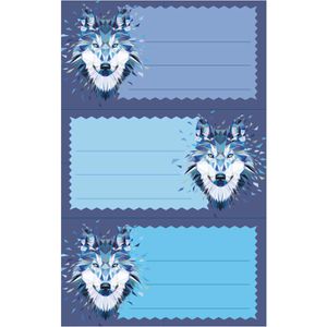 Produktbild für Buchetiketten Herlitz 50028214, Wild Animals Wolf