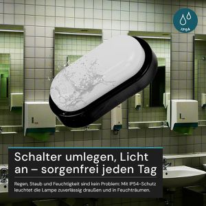 Produktbild für Kellerlampe Luxula LX300236, IP54 Spritzwasserschutz