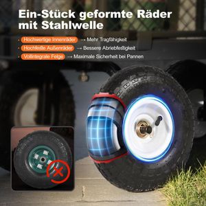 Produktbild für Gartenwagen Sekey GW3, 200 Liter, bis 500 kg
