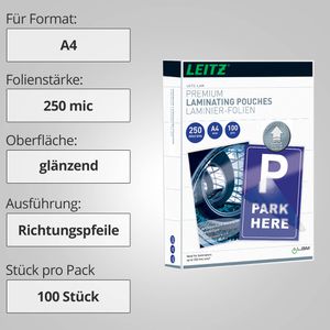Produktbild für Laminierfolien Leitz 7484 iLAM UDT, DIN A4
