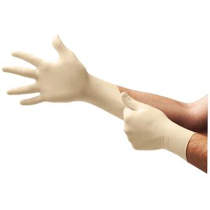 Produktbild für Einmalhandschuhe Ansell Microflex, 63-864, natur, 100 Stück