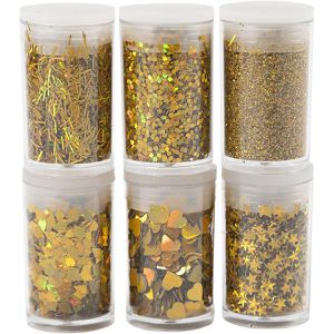 Produktbild für Glitzer Creativ-Company 284693 Bio Sparkles &amp; Pailletten, gold