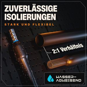 Produktbild für Schrumpfschlauch BAURIX Box hst-850, aus Polyolefin, im Set