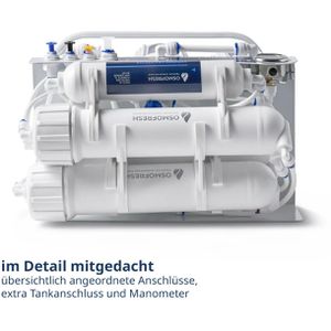 Produktbild für Osmoseanlage OsmoFresh Proline X3 - 750 GPD, Untertisch, weiß