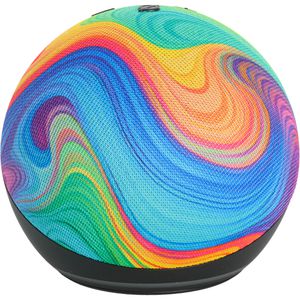 Produktbild für Kinder-Musikbox Amazon Echo Dot Kids - Regenbogenwirbel-Design
