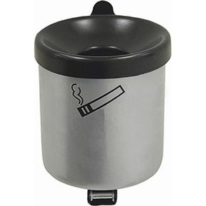 Aschenbecher TKG Rondo Junior, silber, für Outdoor