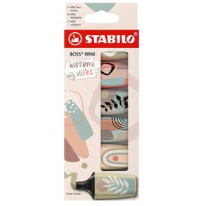 Produktbild für Textmarker Stabilo Boss MINI Naturevibes, 6 Stück