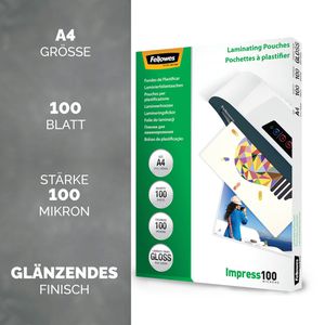 Produktbild für Laminierfolien Fellowes 53511, DIN A4