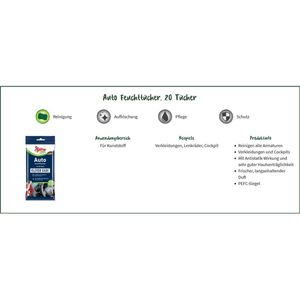 Produktbild für Reinigungstücher Poliboy 25020, Clever Care, feucht