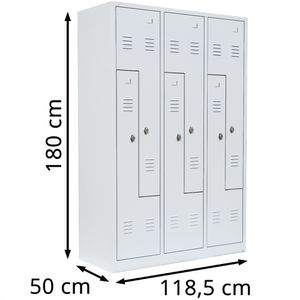 Produktbild für Spind Lüllmann 525127, Z-Spind, weiß