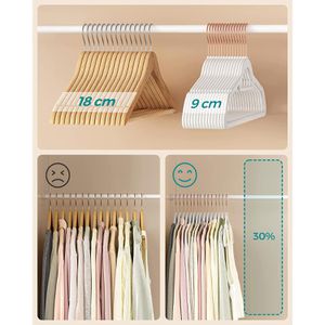 Produktbild für Kleiderbügel Songmics CRF021W02, aus Kunststoff