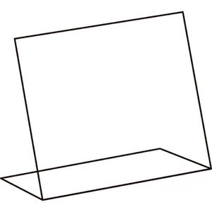 Produktbild für Tischaufsteller Deflecto 47301, A4 quer