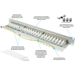 Produktbild für Patchpanel Good-Connections GC-N0138, Cat 6