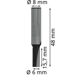 Produktbild für Fräser Bosch PRO Nutfräser Standard for Wood, 8 mm