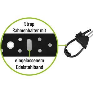 Produktbild für Rahmenhalter EUFAB Strap 11248, für Fahrradträger mit Schloss