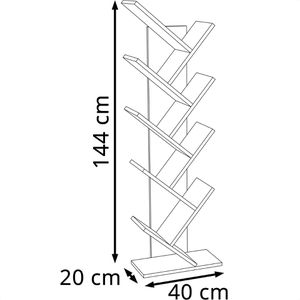 Produktbild für Bücherregal VCM Nulis XL, 920358, honig eiche