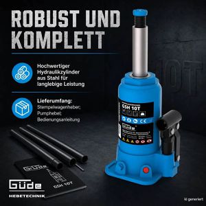Produktbild für Stempelwagenheber Güde GSH 10T, 18042