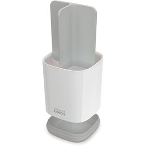 Produktbild für Zahnputzbecher JosephJoseph EasyStore, weiß-grau, Kunststoff