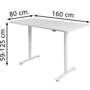 Produktbild für Schreibtisch Topstar Sitness X-Up Table 30, 10109, weiß / weiß