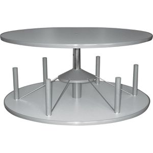 Produktbild für Ordnerdrehsäule Reef RT081B1, lichtgrau, 1 Etage