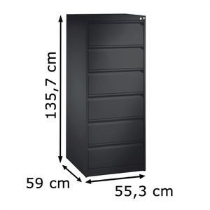 Produktbild für Karteischrank CP-Möbel Acurado C2000, für DIN A5