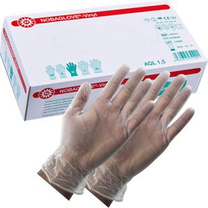 Einmalhandschuhe Nobamed Nobaglove, transparent, 100 Stück
