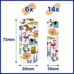 Produktbild für Pflaster Hansaplast Sensitive Kids, 20 Strips