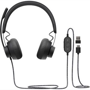 Headset Logitech Zone Wired UC, Stereo