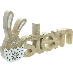 Osterdeko Frank-Flechtwaren 778099, Schriftzug Ostern