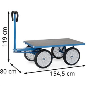 Produktbild für Handwagen Fetra 6404V, mit Plattform