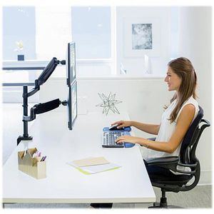 Produktbild für Monitorhalterung Fellowes Platinum, VESA 75x75 &amp; 100x100 mm