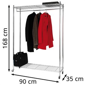 Produktbild für Garderobenständer Alba Mobi, PMMOBI, silber