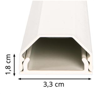 Produktbild für Kabelkanal myWall HZ 3-0,75 W, weiß