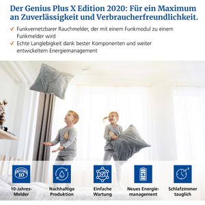 Produktbild für Rauchmelder Hekatron Genius Plus X Edition, Funk vernetzbar