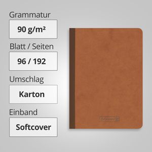 Produktbild für Notizbuch Brunnen FACT!plus, 104367370, Karton Softcover