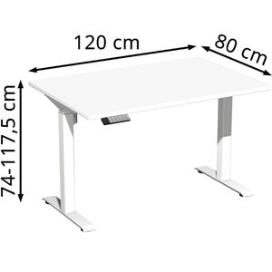 Produktbild für Schreibtisch Geramöbel Elevate Home, weiß / weiß
