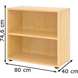 Produktbild für Aktenregal Hammerbacher Serie 9 Advanced, aus Holz