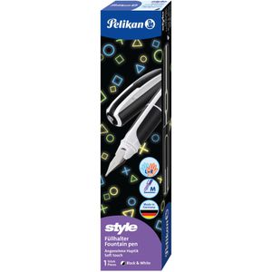 Produktbild für Füller Pelikan Style Black+White P57, Feder M