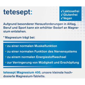 Produktbild für Magnesium tetesept 30 Tabletten