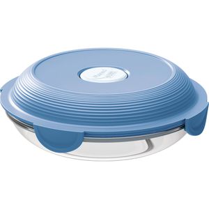 Mikrowellengeschirr Maped Concept transparent / blau, aus Glas